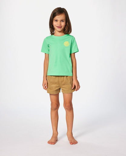 Rip Curl Wetsuit Icon Boys Tee - Neon Green