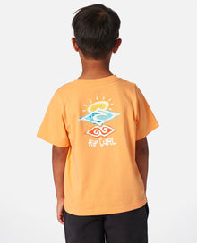 Rip Curl Icons of Shred Boys Tee - Mandarin Zest
