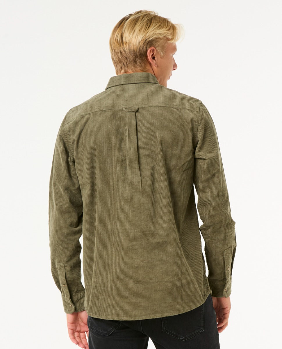 Rip Curl Classic Surf Cord Men's Long Sleeve Shirt - Dusty Olive