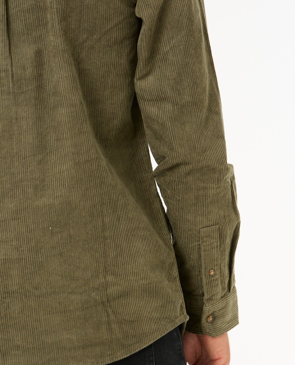 Rip Curl Classic Surf Cord Men's Long Sleeve Shirt - Dusty Olive