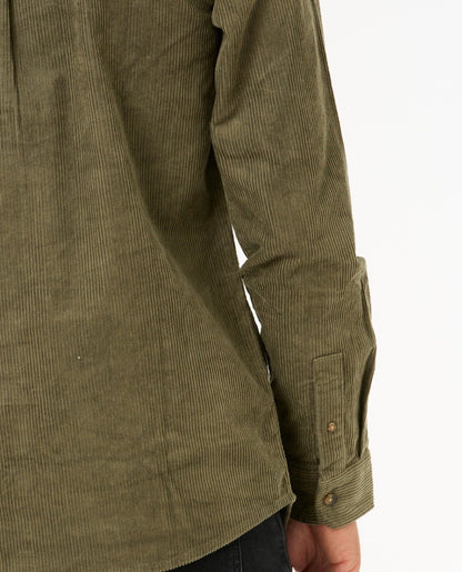Rip Curl Classic Surf Cord Men's Long Sleeve Shirt - Dusty Olive