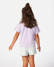 Rip Curl Rainbow Tropics Girls Art Tee - Light Purple