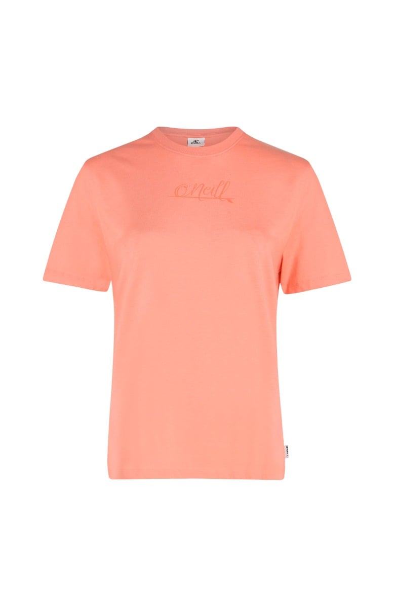 O'Neill Essentials Script Womens T-Shirt - Coral Pink