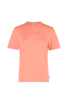 O'Neill Essentials Script Womens T-Shirt - Coral Pink
