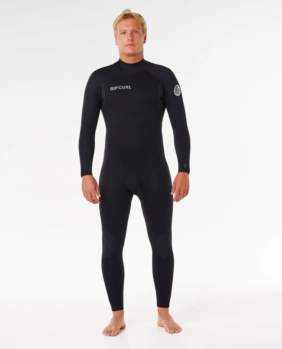Rip Curl Trad Back Zip 3/2mm Summer Wetsuit in Black
