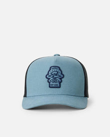 Rip Curl Search Icon Boys Trucker Cap in Faded Denim