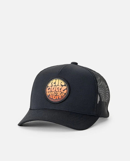 Rip Curl Wetsuit Icon Boys Trucker Cap - Washed Black