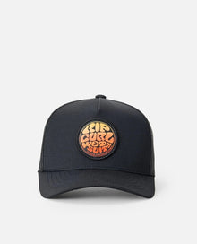 Rip Curl Wetsuit Icon Boys Trucker Cap in Washed Black