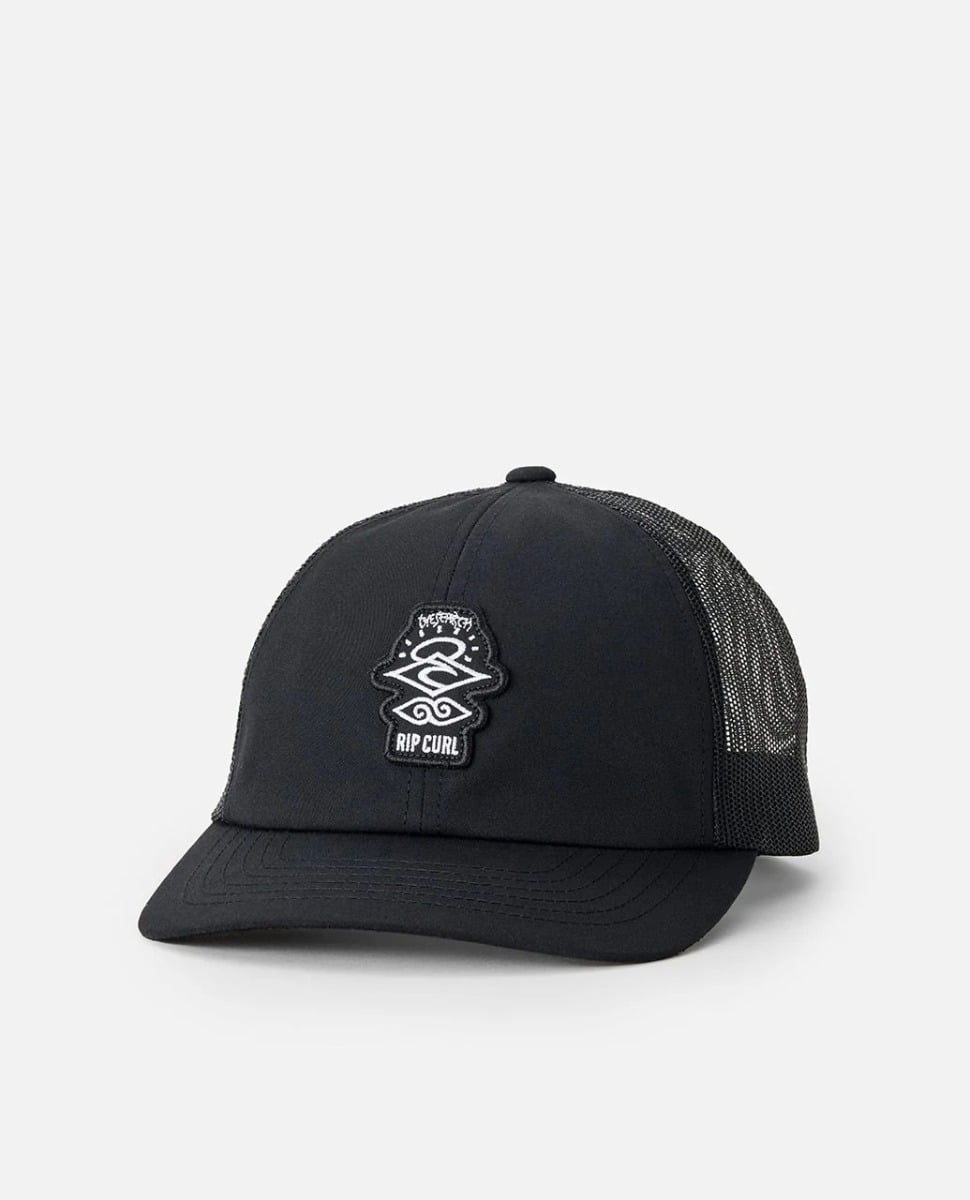 Rip Curl Search Icon Trucker Cap in Off White/Black