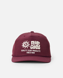 Rip Curl Pacific Rinse Flexfit Snapback Cap - Burgundy