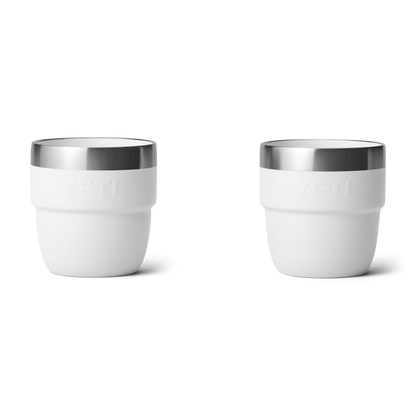 Yeti Rambler 4oz Espresso 2 Pack Stackable Cups - White