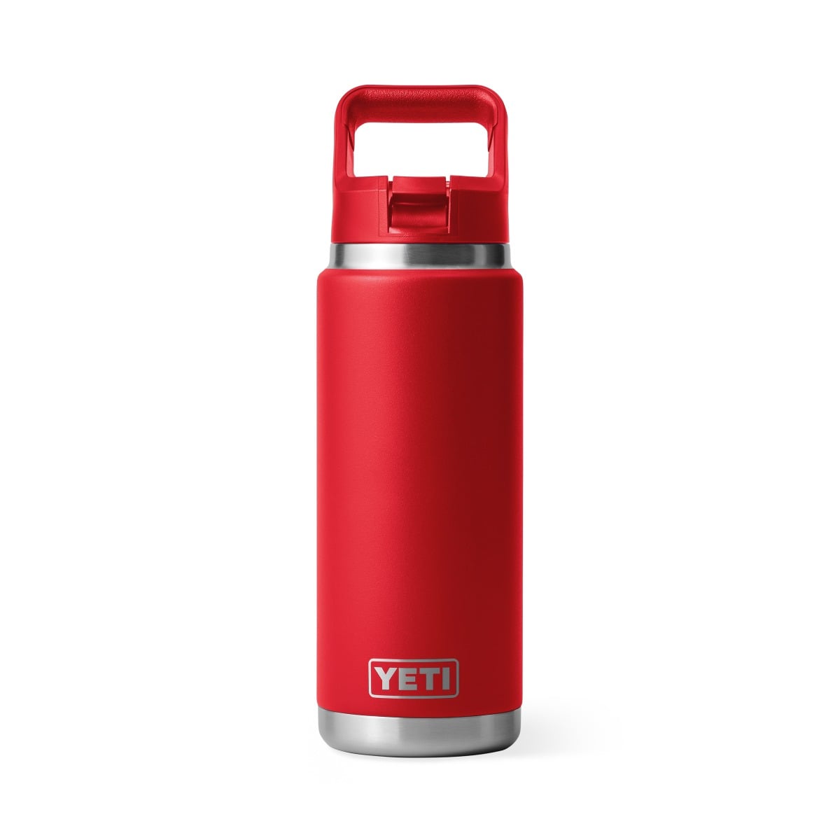 Yeti Rambler 26oz Bottle with Colour-Matched Straw Cap in Rescue Red