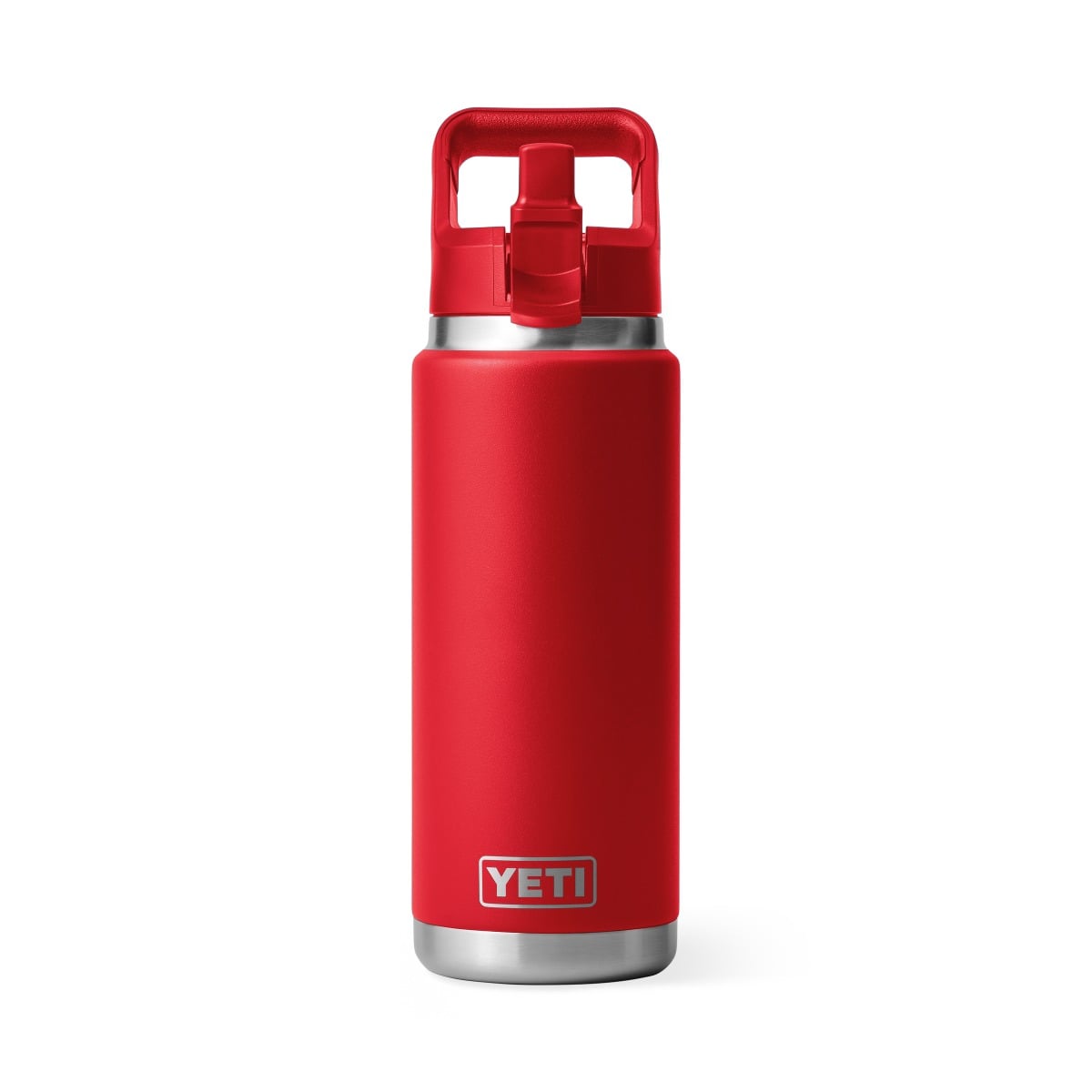 Yeti Rambler 26oz Bottle with Colour-Matched Straw Cap - Rescue Red