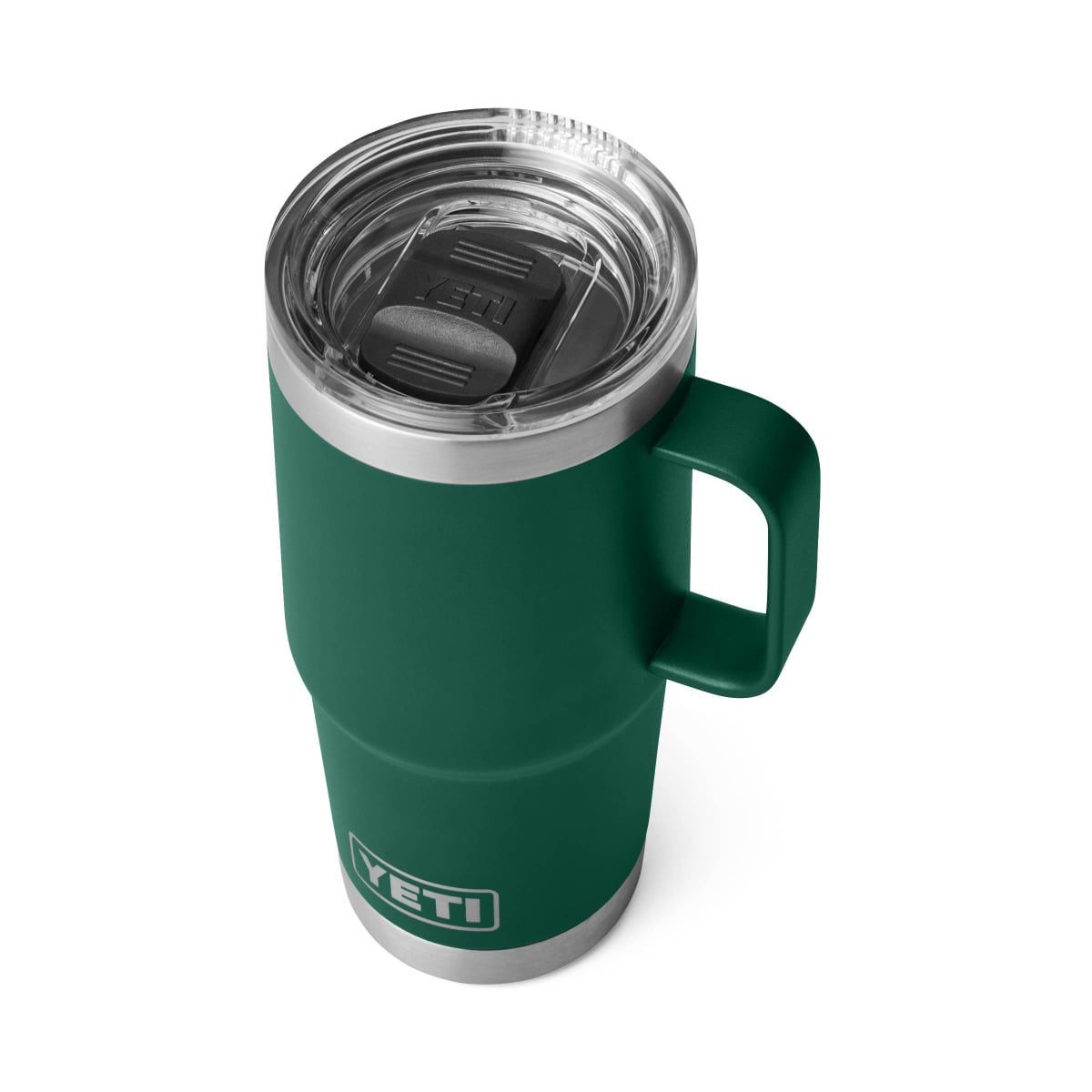 Yeti Rambler 20oz Travel Mug with StrongHold Lid - Black Forest Green