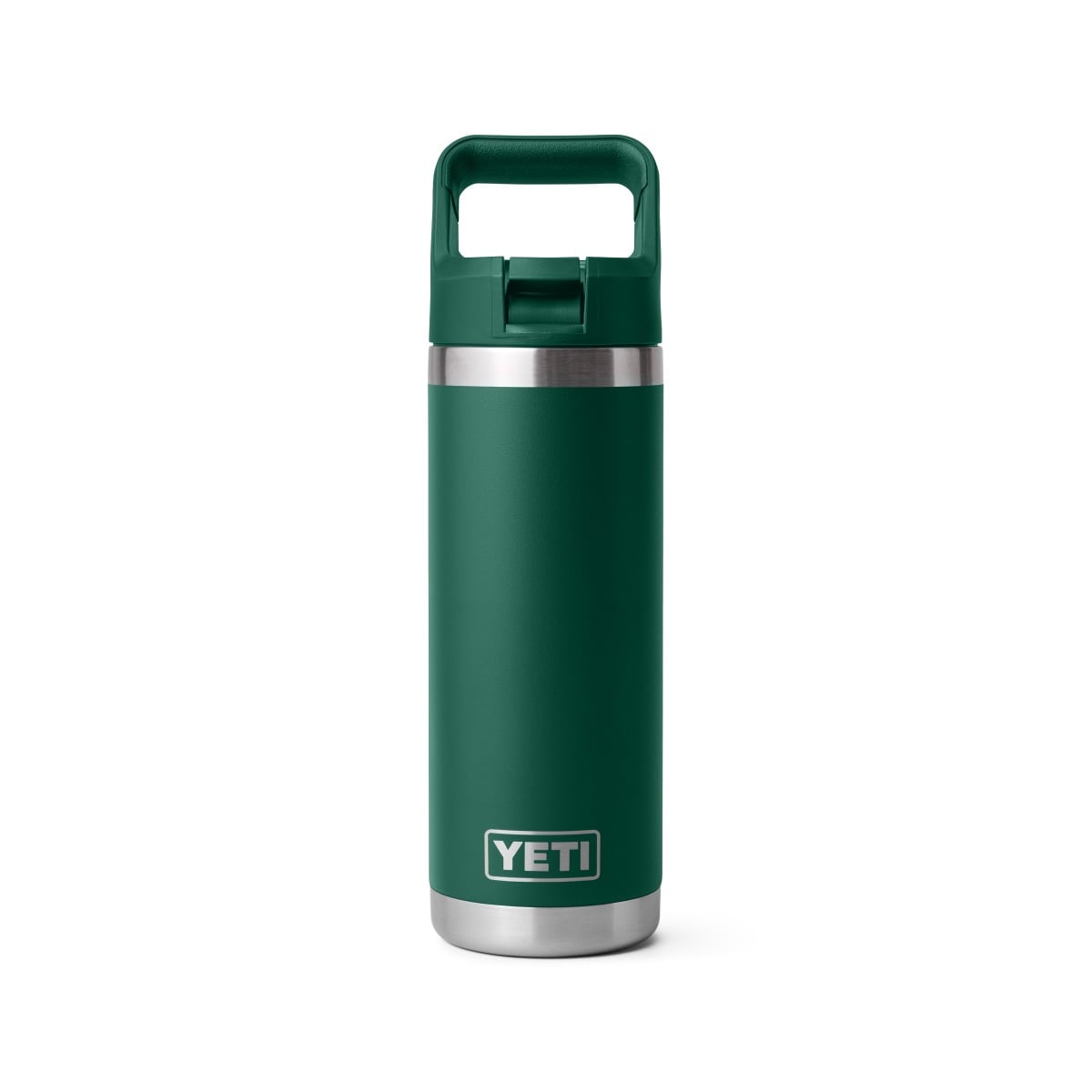 Yeti Rambler 18oz Straw Bottle - Black Forest Green