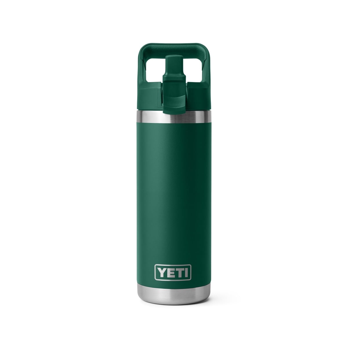 Yeti Rambler 18oz Straw Bottle - Black Forest Green | Wetsuit Centre