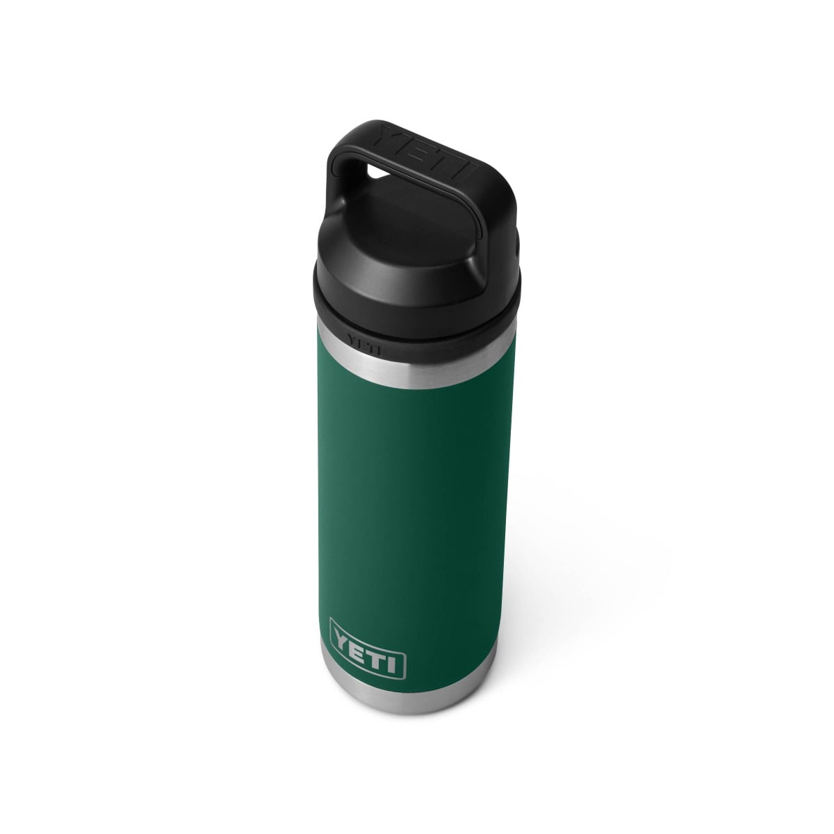 Yeti Rambler 18 Oz Insulated Bottle with Chug Cap - Black Forest Green