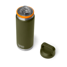 Yeti Rambler 26oz Bottle with Chug Cap 2.0 - Olive/King Crab Orange