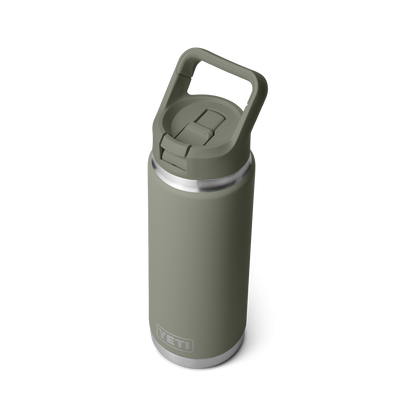 Yeti Rambler 26 oz Water Bottle With Colour-Matched Flip Chug Cap - Pampa Light Green