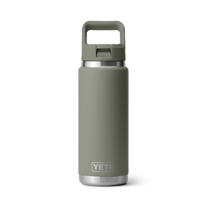 Yeti Rambler 26 oz Water Bottle With Colour-Matched Flip Chug Cap - Pampa Light Green