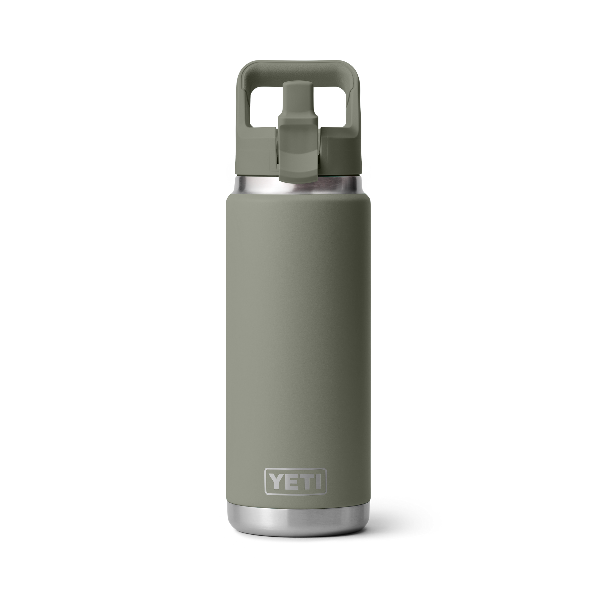Yeti Rambler 26 oz Water Bottle With Colour-Matched Flip Chug Cap - Pampa Light Green