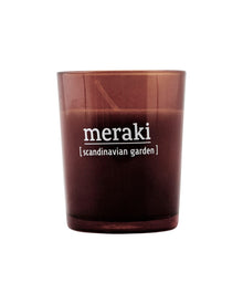 Meraki Frozen Scandinavian Garden Scented Candle - Brown - Full View
