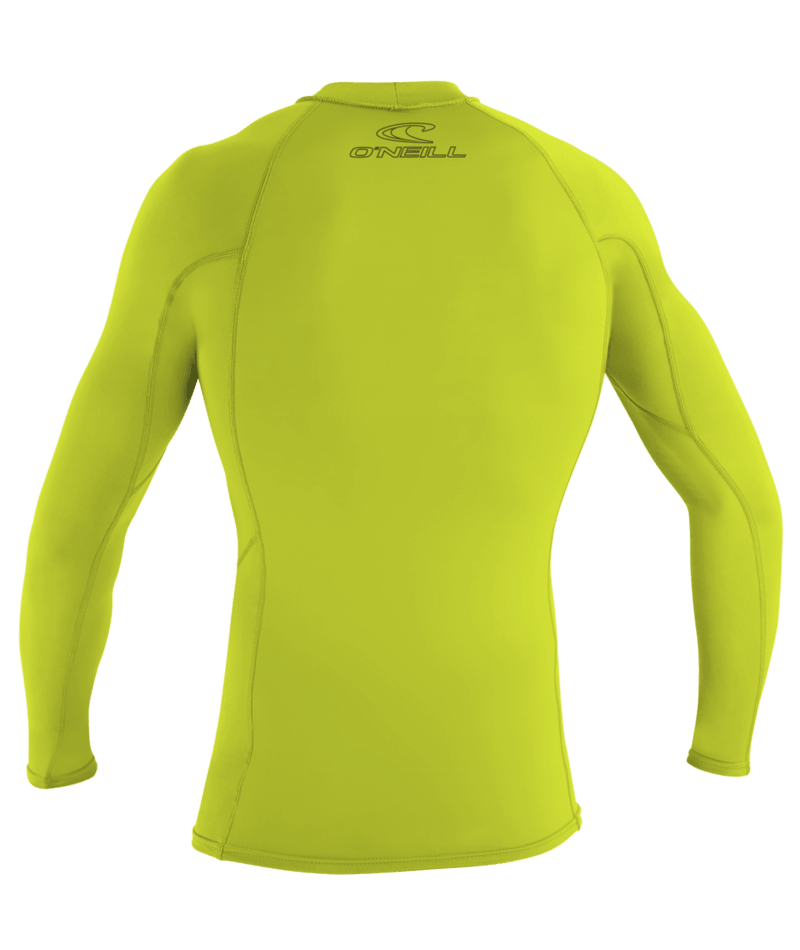 O'Neill Basic Skins Long Sleeve Rash Guard (Medium) SAMPLE  - Lime