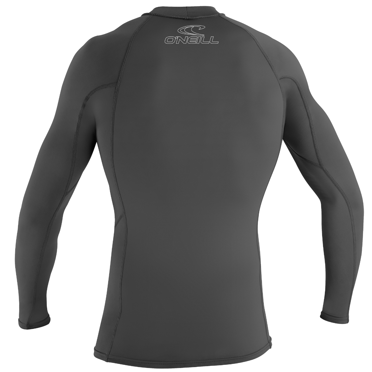 O'Neill Basic Skins Mens Long Sleeve Rash Vest - Graphite - Back