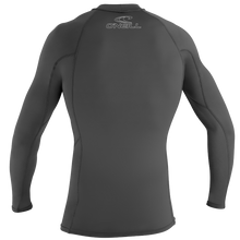 O'Neill Basic Skins Mens Long Sleeve Rash Vest - Graphite - Back