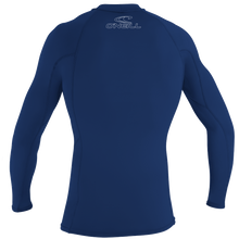 O'Neill Basic Skins Mens Long Sleeve Rash Vest - Navy - Back