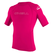 O'Neill Youth Basic Skins Short Sleeve Rash Vest (Age 12) SAMPLE - Watermelon