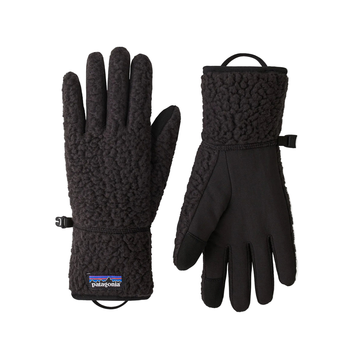 Patagonia Retro Pile Unisex Fleece Gloves - Black