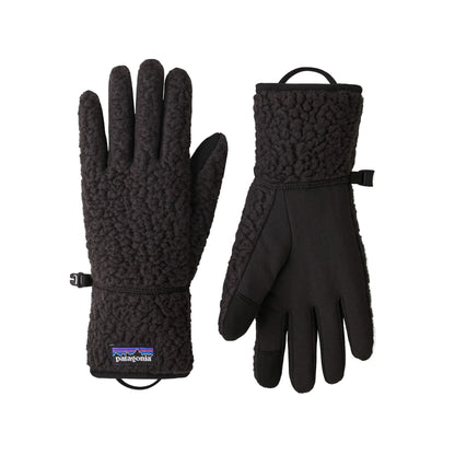 Patagonia Retro Pile Unisex Fleece Gloves - Black