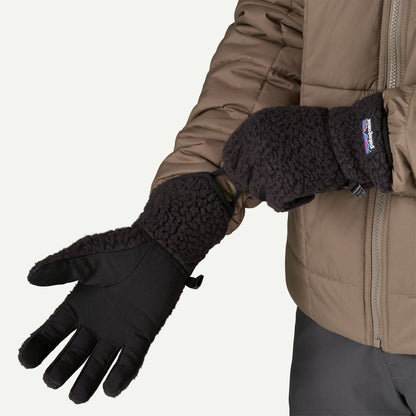 Patagonia Retro Pile Unisex Fleece Gloves - Black