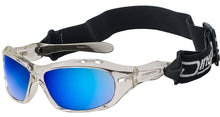 Dirty Dog Curl II Floating Polarised Sunglasses - Clear/Blue Mirror
