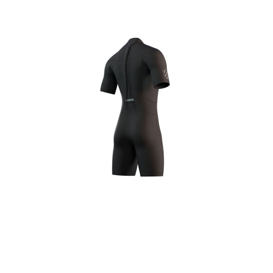 Mystic Brand 3/2mm Mens Back Zip Shorty Wetsuit - Black