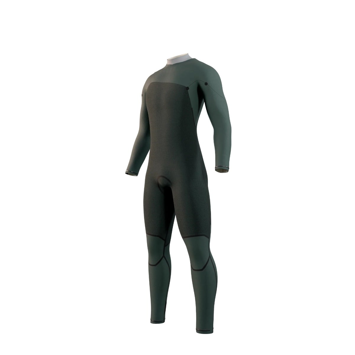 Mystic Motion Mens 5/3mm Chest Zip Winter Wetsuit 2025 - Black Sand