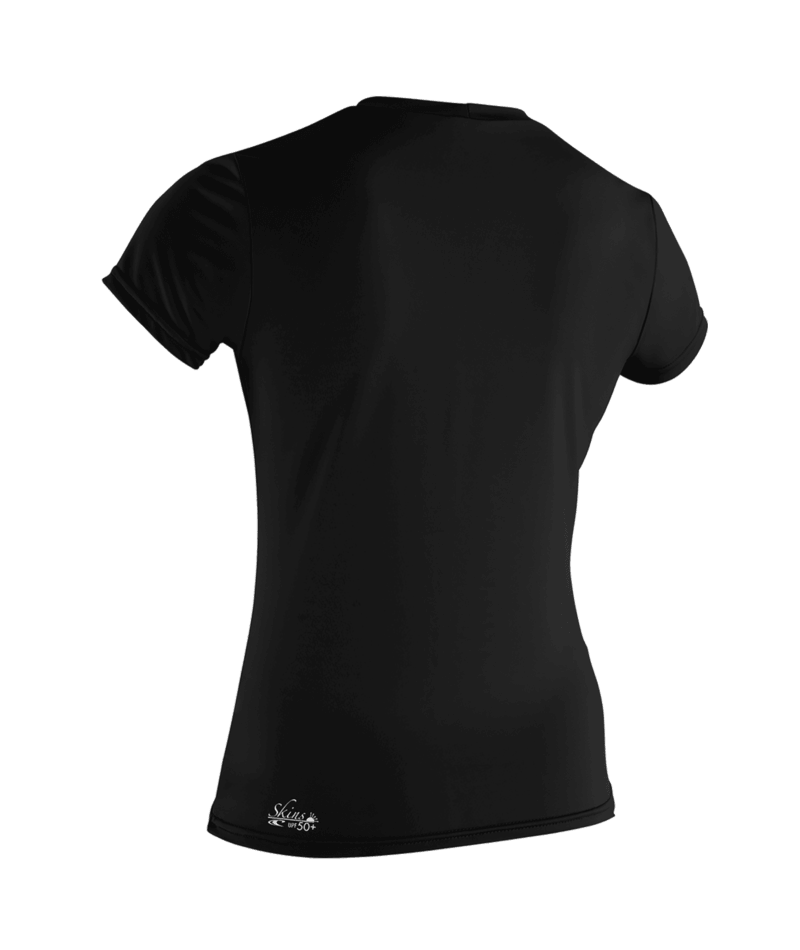 O'Neill Womens Basic Skins Short Sleeve Sun Shirt (Small) SAMPLE  - Black