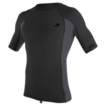 O'Neill Premium Skins Short-Sleeved Rash Guard in Black/Graphite/Black