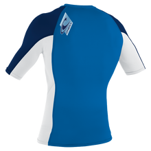 O'Neill Premium Skins Youth Short Sleeve Rash Guard - Ocean / White / Navy