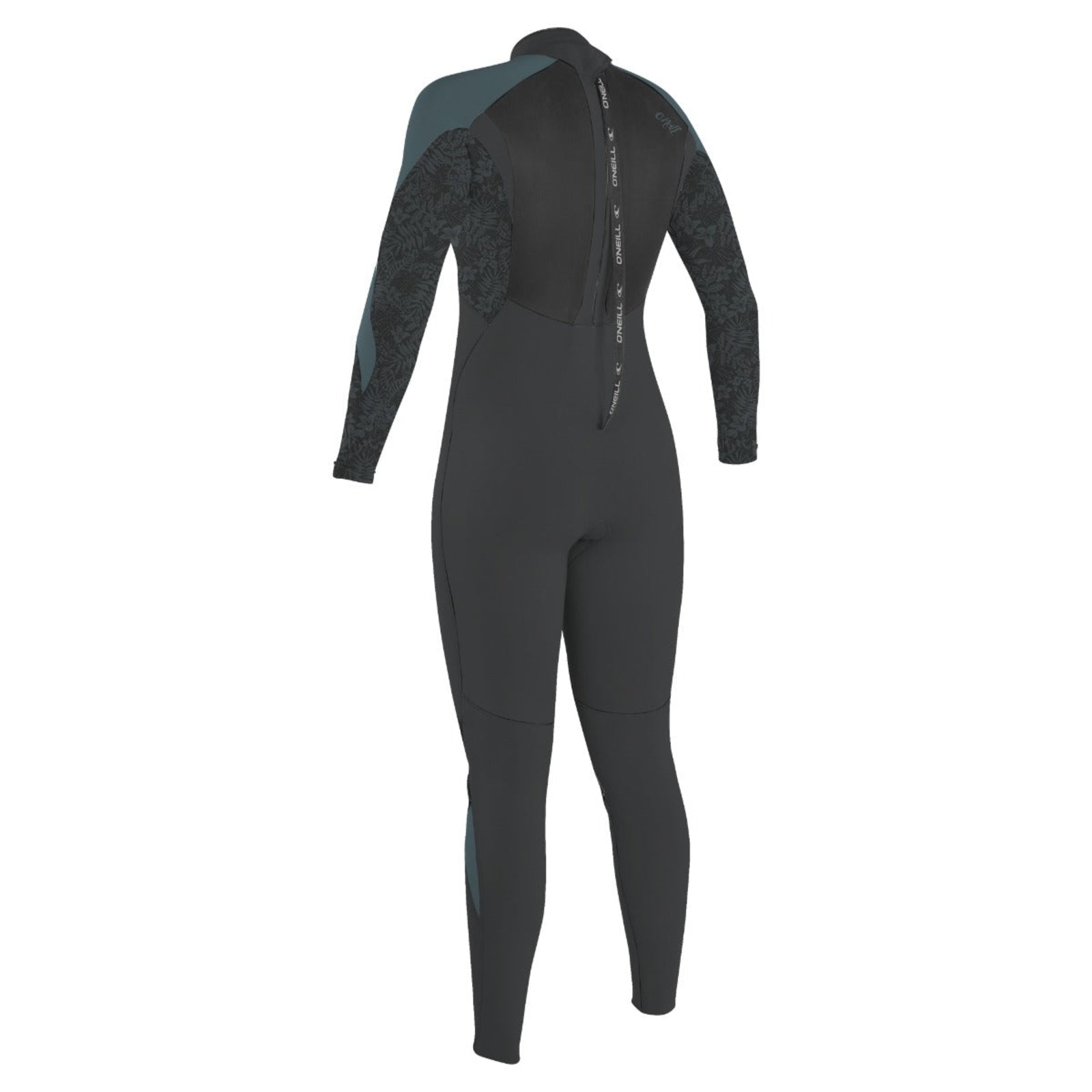 O'Neill Womens Epic 3/2mm Back Zip Wetsuit (UK 10) SAMPLE  - Tempered Steel/Shaded Island Sky/Shade