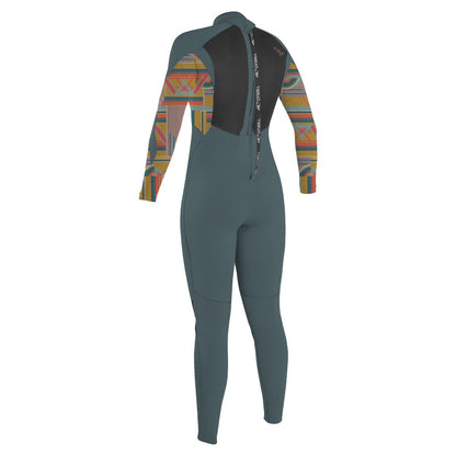 O'Neill Women's Epic Back Zip 4/3mm Wetsuit 2025 - Shade / Arta Geo / Shade
