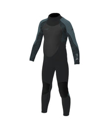 O'Neill Girls Epic 4/3mm Back Zip Wetsuit (Age 12) SAMPLE - Tempered Steel/Shaded Island Sky/Shade