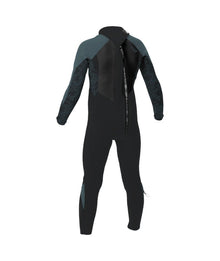 O'Neill Girls Epic 4/3mm Back Zip Wetsuit (Age 12) SAMPLE - Tempered Steel/Shaded Island Sky/Shade