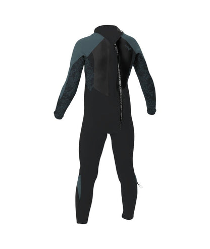 O'Neill Girls Epic 4/3mm Back Zip Wetsuit (Age 12) SAMPLE - Tempered Steel/Shaded Island Sky/Shade