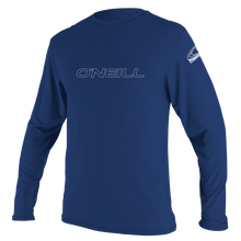 O'Neill Basic Skins Mens Long Sun Shirt - Navy - Front