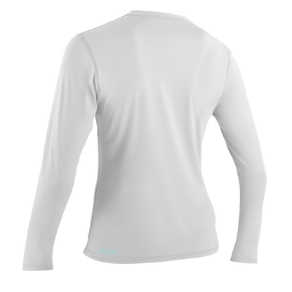 O'Neill Womens Basic Skins Long Sleeve Sun Shirt (Small) SAMPLE  - White