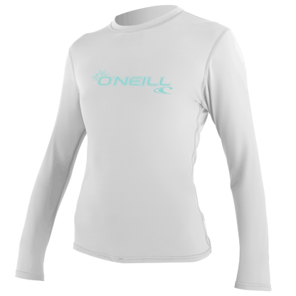 O'Neill Womens Basic Skins Long Sleeve Sun Shirt (Small) SAMPLE  - White