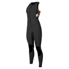 O'Neill Bahia Women's 1.5mm Front Zip Sleeveless Wetsuit 2024 - Black / Bluemchen / Black