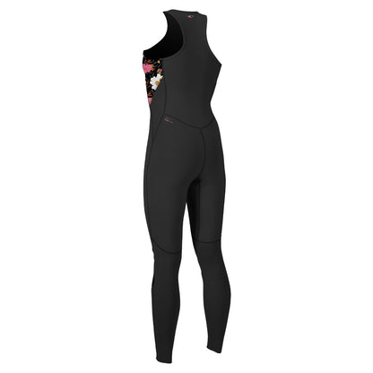 O'Neill Bahia Women's 1.5mm Front Zip Sleeveless Wetsuit 2024 - Black / Bluemchen / Black